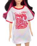 Кукла Barbie Fashionistas - С бяло-червена тениска - 3t